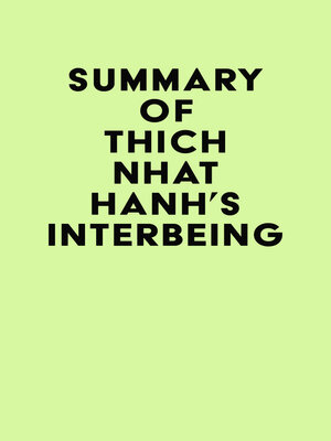 cover image of Summary of Thich Nhat Hanh's Interbeing